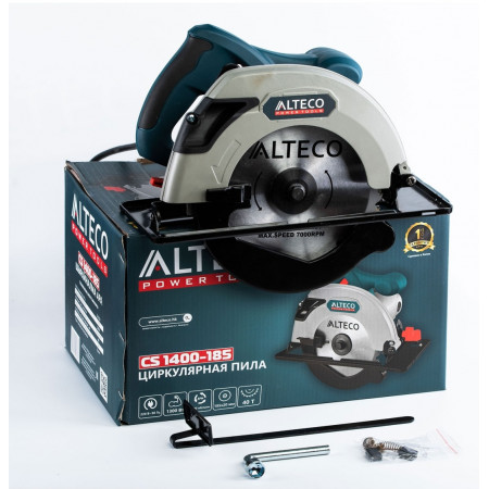 Дисковая пила ALTECO CS 1400-185 (CS 0510) серый-синий