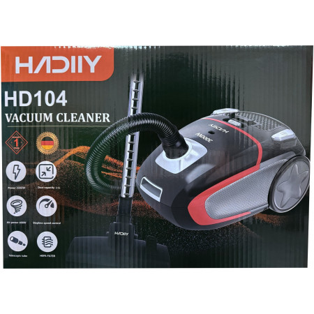 Пылесос HADIIY HD-104 серый, черный, красный
