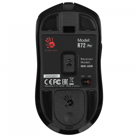 Мышь беспроводная + проводная A4Tech Bloody R72 Pro черный