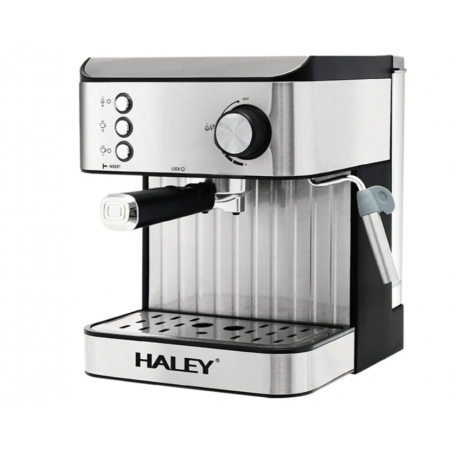 Кофеварка рожковая HALEY HY2806 серебристый
