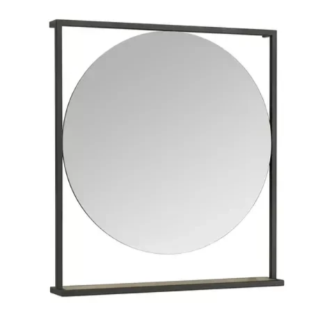Зеркало интерьерное АКВАТОН Лофт Фабрик 80 Дуб Эндгрейн (1A242602LTDU0) черный