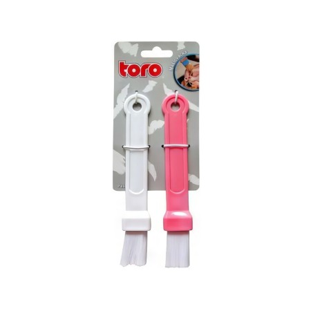 Кисточка кондитерская набор 2 штуки TORO 263632 белый, розовый