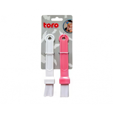 Кисточка кондитерская набор 2 штуки TORO 263632 белый, розовый