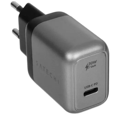 Сетевое зарядное устройство SATECHI 30W USB-C GaN Wall Charger - EU (ST-UC30WCM-EU) серый