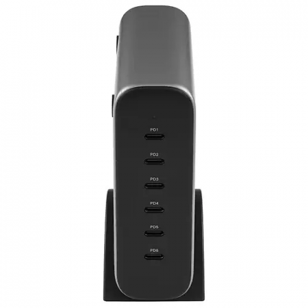 Сетевое зарядное устройство SATECHI 200W USB-C 6-Port PD GaN Charger - EU (ST-C200GM-EU) серый