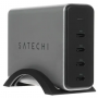 Сетевое зарядное устройство SATECHI 165W USB-C 4-Port PD GaN Charger - EU (ST-UC165GM-EU) серый