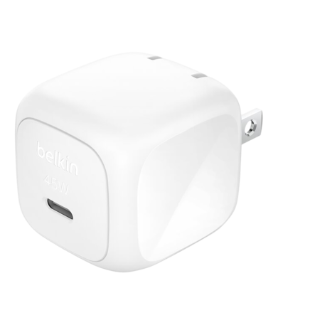 Сетевое зарядное устройство BELKIN 45W USB-C PD WALL CHARGER WITH PPS (WCA013KQWH) белый