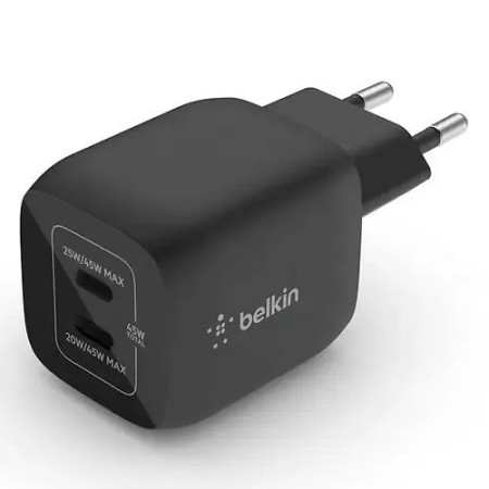 Сетевое зарядное устройство BELKIN 45W USB-C PD WALL CHARGER WITH PPS (WCA013KQBK) черный