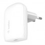 Сетевое зарядное устройство BELKIN 30W USB PD Wall Charger with PPS (WCA008KQWH) белый