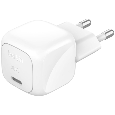 Сетевое зарядное устройство BELKIN 30W USB PD Wall Charger with PPS (WCA008KQWH) белый