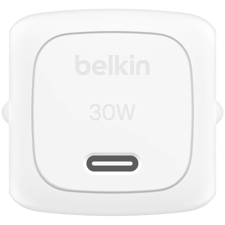 Сетевое зарядное устройство BELKIN 30W USB PD Wall Charger with PPS (WCA008KQWH) белый