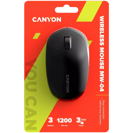 Мышь беспроводная Canyon MW-04 (CNS-CMSW04B) черный