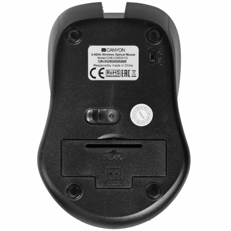 Мышь беспроводная Canyon CNE-CMSW1G серый