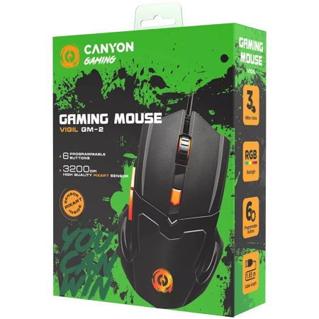 Мышь проводная Canyon Vigil GM-2 (CND-SGM02RGB) черный