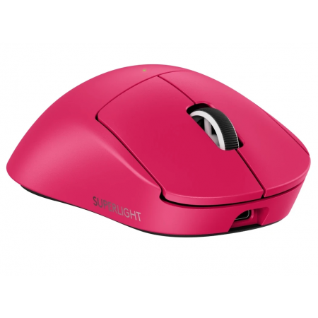 Мышь беспроводная + проводная Logitech PRO X SUPERLIGHT 2 DEX (910-007373) розовый