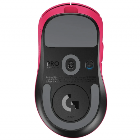 Мышь беспроводная + проводная Logitech PRO X SUPERLIGHT 2 DEX (910-007373) розовый