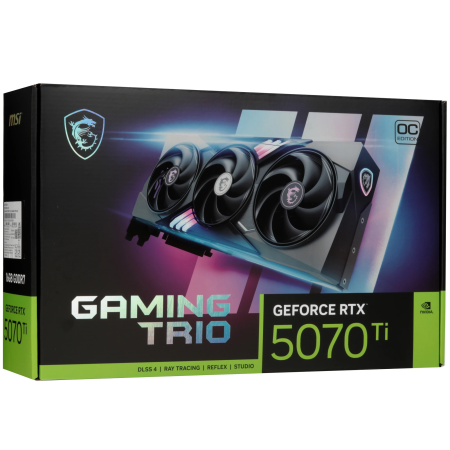 Видеокарта MSI GeForce RTX 5070 Ti GAMING TRIO OC (RTX 5070 Ti 16G GAMING TRIO OC) 16 Гб серый
