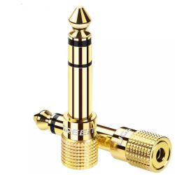 Переходник 3.5 mm jack - 6.3 mm jack UGREEN 20503 золотой