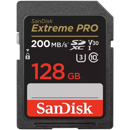 128 ГБ Карта памяти SanDisk Extreme PRO SDXC (SDSDXXD-128G-GN4IN) черный