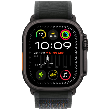 Смарт-часы Apple Watch Ultra 2 2024 GPS (MX4U3GK/A) черный (1 ремешок) 49 мм