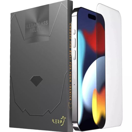 Защитное стекло iLera DeLuxe Frosted Glass ILFRDL15PRMX прозрачный для экрана iPhone 15 Pro Max