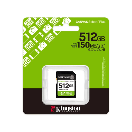 512 ГБ Карта памяти Kingston Canvas Select Plus SDXC (SDS3/512GB) черный
