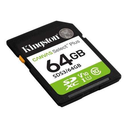 64 ГБ Карта памяти Kingston Canvas Select Plus SDXC (SDS3/64GB) черный