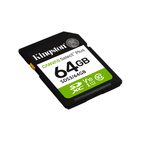64 ГБ Карта памяти Kingston Canvas Select Plus SDXC (SDS3/64GB) черный