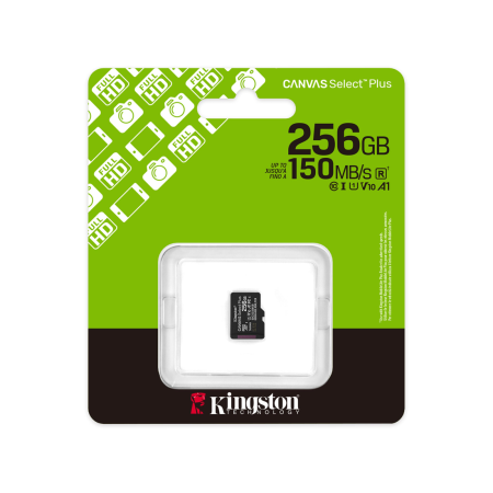 256 ГБ Карта памяти Kingston Canvas Select Plus microSDXC (SDCS3/256GBSP) черный