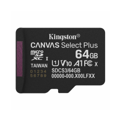 64 Гб Карта памяти Kingston Canvas Select Plus microSDXC (SDCS3/64GBSP) черный