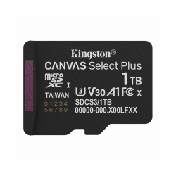1 Тб Карта памяти Kingston Canvas Select Plus microSDXC (SDCS3/1TBSP) черный