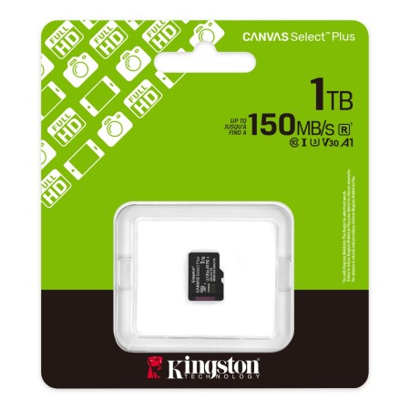 1 Тб Карта памяти Kingston Canvas Select Plus microSDXC (SDCS3/1TBSP) черный