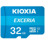 32 ГБ Карта памяти KIOXIA Exceria microSD (LMEX1L032GG2) голубой + адаптер