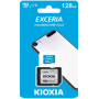 128 ГБ Карта памяти KIOXIA Exceria microSD (LMEX1L128GG2) голубой + адаптер