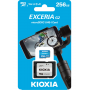256 Гб Карта памяти KIOXIA Exceria microSD (LMEX1L256GG2) голубой + адаптер