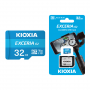 32 ГБ Карта памяти KIOXIA Exceria G2 microSD (LMEX2L032GG2) голубой + адаптер