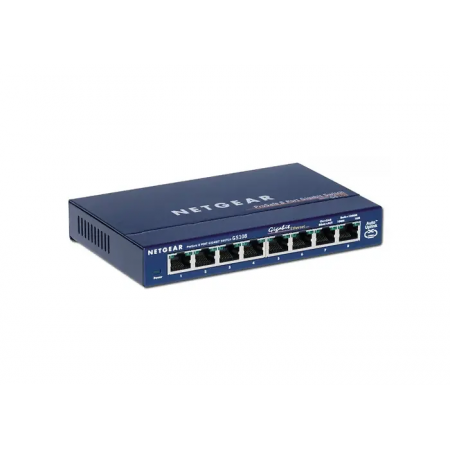 Коммутатор Netgear ProSafe Gigabit Ethernet Switch (GS108GE) синий