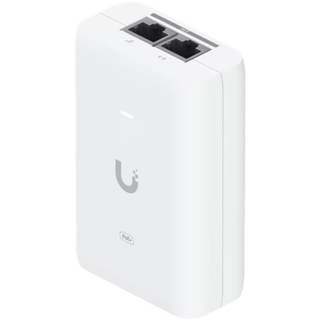 Сетевая розетка Ubiquiti UACC-PoE+-2.5G 30W of PoE+ adapter for UniFi PoE+ devices (UACC-POEPLUS-2.5G-EU) 2-port RJ-45 Cat.5e белый