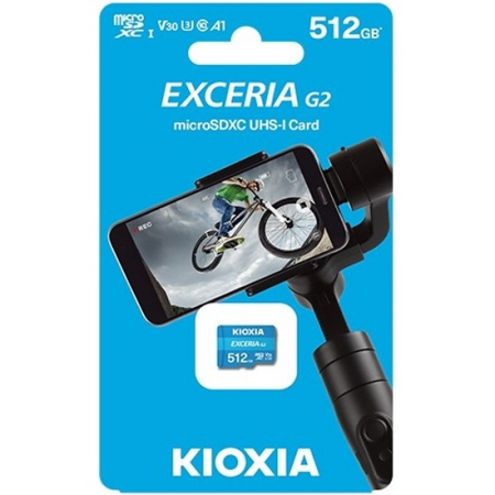 512 ГБ Карта памяти KIOXIA Exceria G2 microSD (LMEX2L512GG2) голубой
