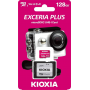 128 Гб Карта памяти KIOXIA Exceria Plus microSD (LMPL1M128GG2) розовый + адаптер
