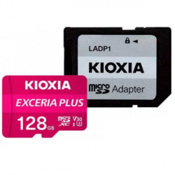 128 Гб Карта памяти KIOXIA Exceria Plus microSD (LMPL1M128GG2) розовый + адаптер