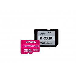 256 Гб Карта памяти KIOXIA Exceria Plus microSD (LMPL1M256GG2) розовый + адаптер