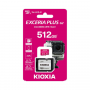 512 ГБ Карта памяти KIOXIA Exceria Plus microSD (LMPL1M512GG2) розовый + адаптер