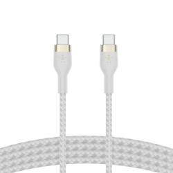 Кабель USB Type‑C – USB Type‑C Belkin BoostCharge Pro Flex (CAB011BT1MWH) 1 м белый Кабель USB Type‑C – USB Type‑C Belkin BoostCharge Pro Flex (CAB011BT1MWH) 1 м белый