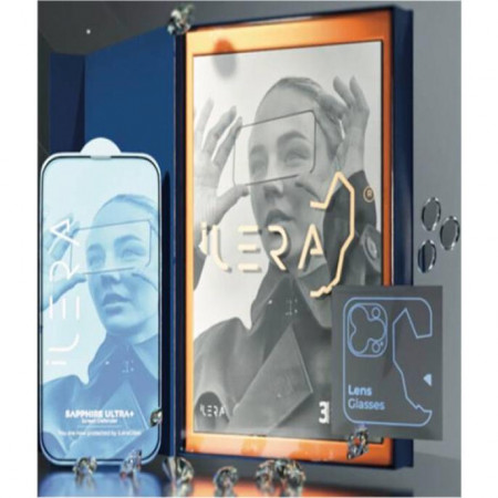 Защитное стекло iLera Premium Sapphire Ultra + Corning Glass ILPRSAP16PROMX прозрачный для экрана iPhone 16 Pro Max
