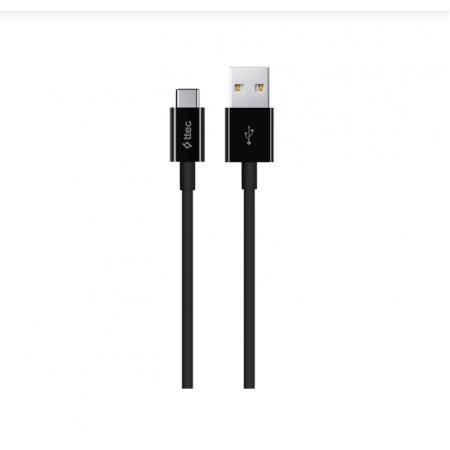 Кабель USB‑C – USB‑A 2.0 ttec AlumiCable Type‑C (2DK12S) длина 1 м чёрный