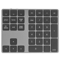 Цифровой блок беспроводной Satechi Aluminum Bluetooth Extended Keypad (ST-XLABKM) серый