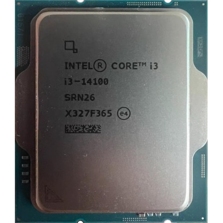 Процессор Intel Core i3-14100 BOX с кулером (BX8071514100SRMX1) серый