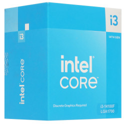 Процессор Intel Core i3-14100F BOX с кулером (BX8071514100FSRMX2) серый