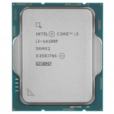 Процессор Intel Core i3-14100F BOX с кулером (BX8071514100FSRMX2) серый